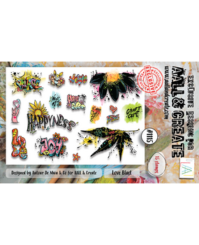 AALL and Create Stamp Set A6 Love Blast (AALL-TP-1115) (OUTLET)