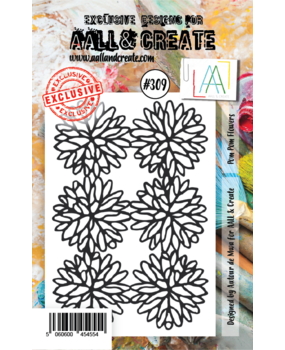 AALL and Create Stamp Set A7 Pom Pom Flowers (AALL-TP-309) (OUTLET)