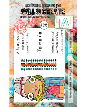 AALL and Create Stamp Set A7 Tanzania Girl (AALL-TP-698) (OUTLET)