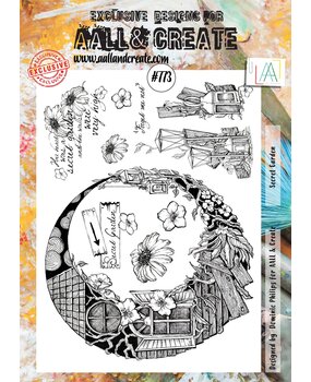 AALL and Create Stamp Set A4 Secret Garden (AALL-TP-773) (OUTLET)