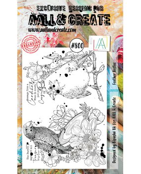 AALL and Create Stamp Set A6 Feather Besties (AALL-TP-800) (OUTLET)