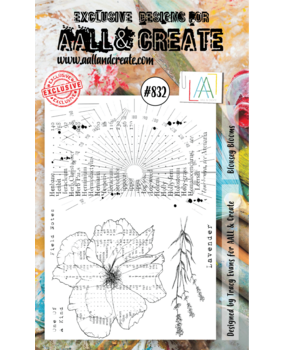 AALL and Create Stamp Set A6 Blousey Blooms (AALL-TP-832) (OUTLET)