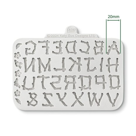 Cosmic Shimmer Silicone Mould Twig Alphabet (DM0070-CS)