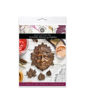 Cosmic Shimmer Silicone Mould Forest Leaf Green Man (CF0072-CS)