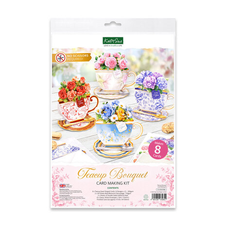 Katy Sue Card Making Kit Teacup Bouquet (17-10101TEA) Katy Sue Card Making Kit Teacup Bouquet (17-10101TEA)