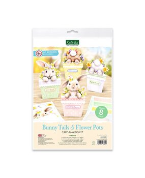 Katy Sue Card Making Kit Bunny Tails & Flower Pots (17-10109BFP)