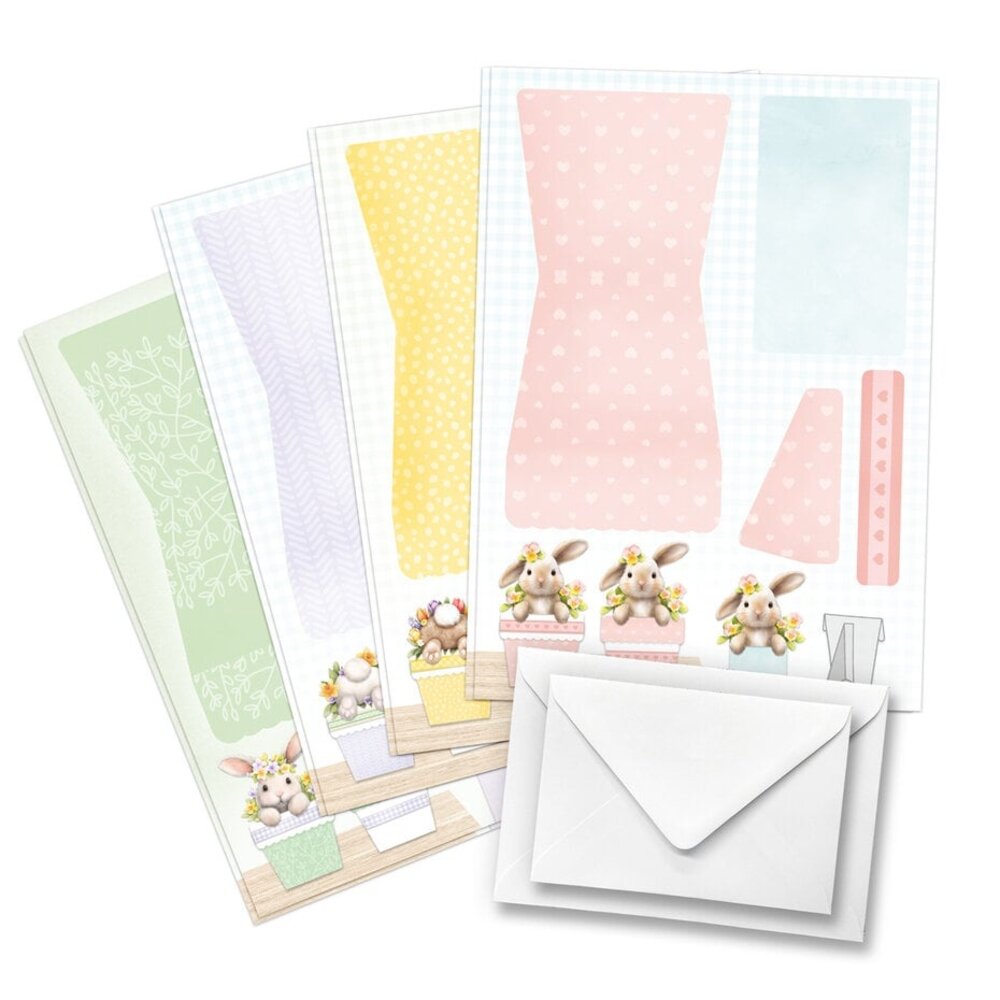 Katy Sue Card Making Kit Bunny Tails & Flower Pots (17-10109BFP)