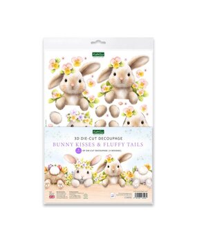 Katy Sue 3D Die-Cut Decoupage Bunny Kisses & Fluffy Tails (11-DCD745)