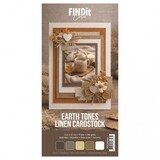 Find It Trading Linen Cardstock Pack 4K Earth Tones (FITCB4K001)