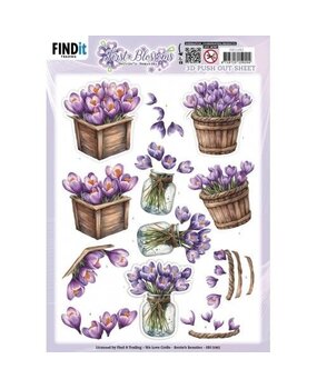 Berrie's Beauties First Blossoms 3D Push Out Crocus Charm (SB11082) Berrie's Beauties First Blossoms 3D Push Out Crocus Charm (SB11082)