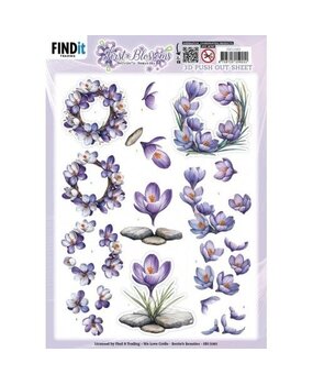 Berrie's Beauties First Blossoms 3D Push Out Stone and Bloom (SB11083) Berrie's Beauties First Blossoms 3D Push Out Stone and Bloom (SB11083)