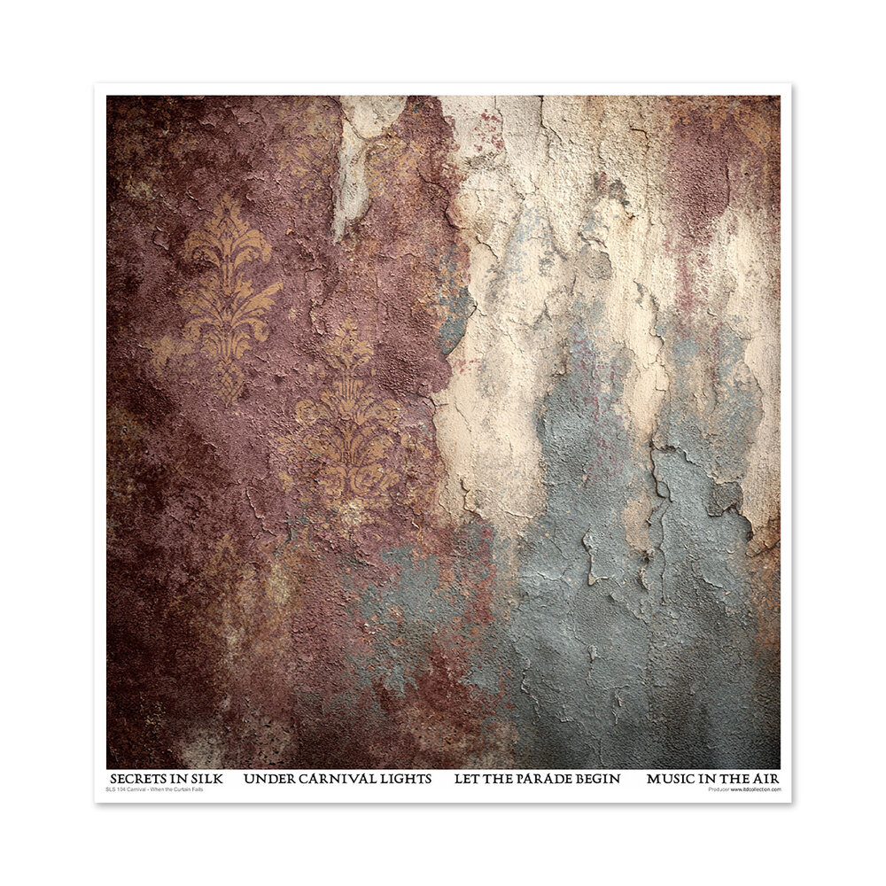 ITD Collection Carnival When the Curtain Falls 12x12 Inch Paper Pad (SLS 104)