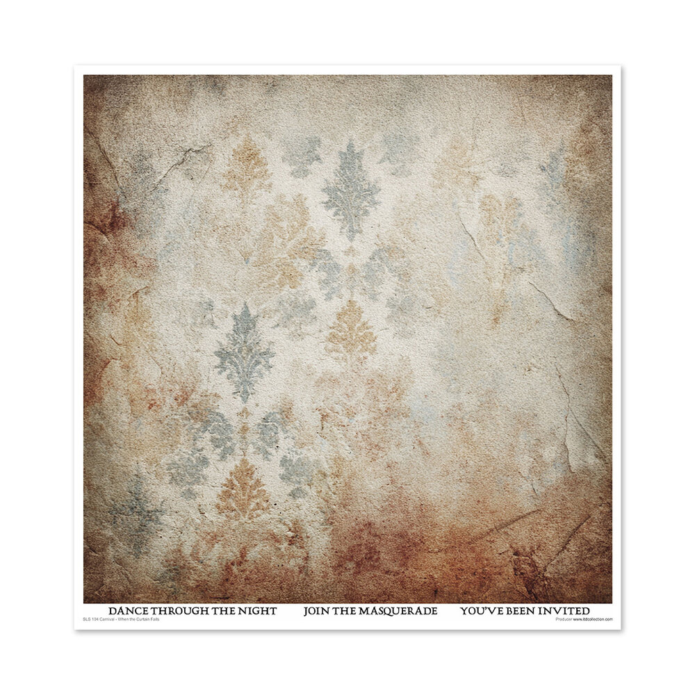 ITD Collection Carnival When the Curtain Falls 12x12 Inch Paper Pad (SLS 104)