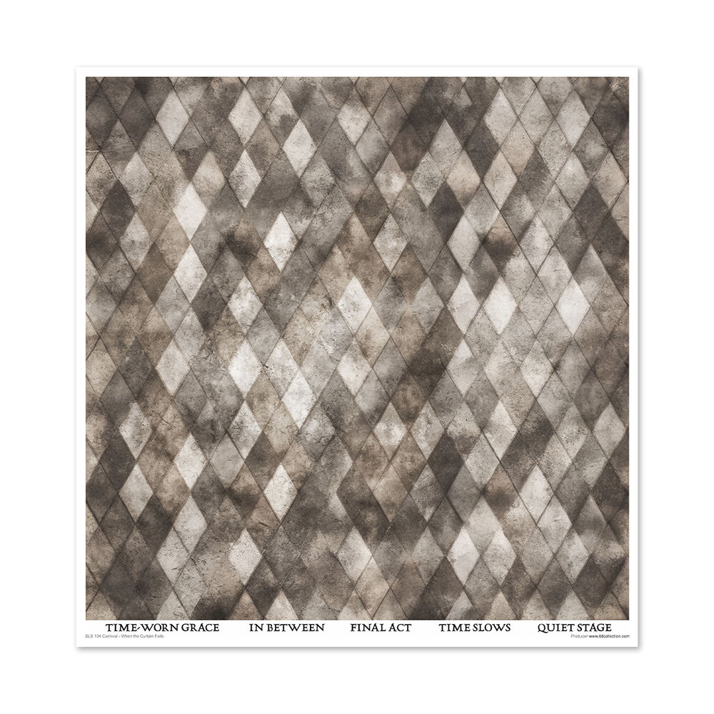 ITD Collection Carnival When the Curtain Falls 12x12 Inch Paper Pad (SLS 104)