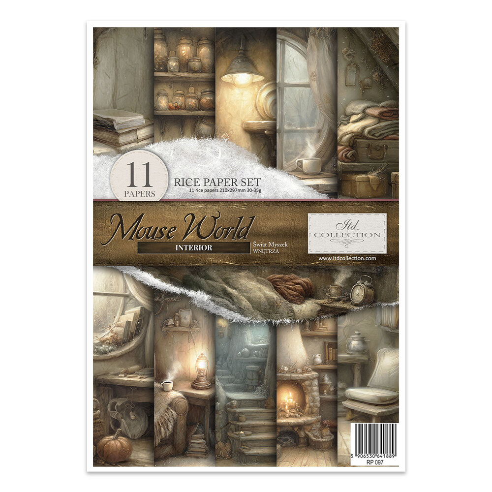 ITD Collection Mouse World A4 Rice Paper Set (RP 097)
