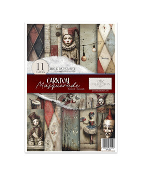 ITD Collection Carnival Masquerade A4 Rice Paper Set (RP 098)
