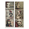 ITD Collection Carnival Masquerade A4 Rice Paper Set (RP 098)