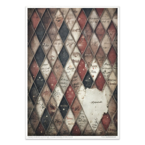 ITD Collection Carnival Masquerade A4 Rice Paper Set (RP 098)