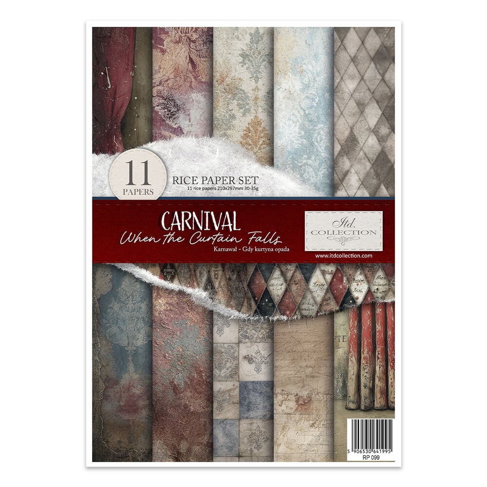 ITD Collection Carnival When the Curtain Falls A4 Rice Paper Set (RP 099)