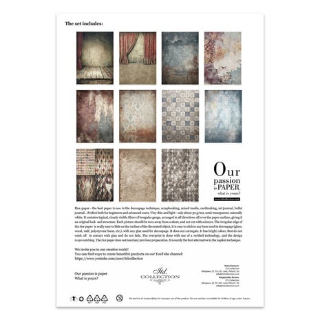 ITD Collection Carnival When the Curtain Falls A4 Rice Paper Set (RP 099)