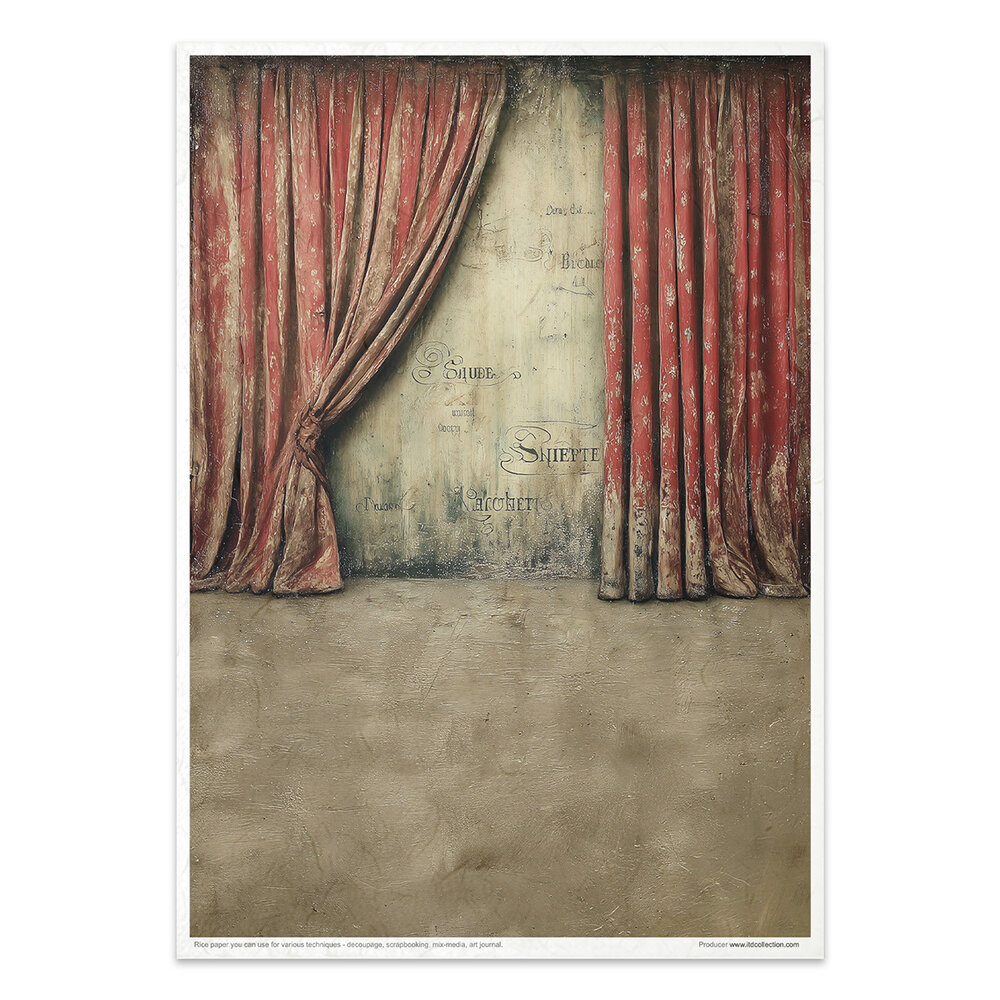 ITD Collection Carnival When the Curtain Falls A4 Rice Paper Set (RP 099)