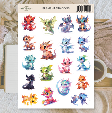 Plan & Plot Studio Element Dragons Stickers (9173)
