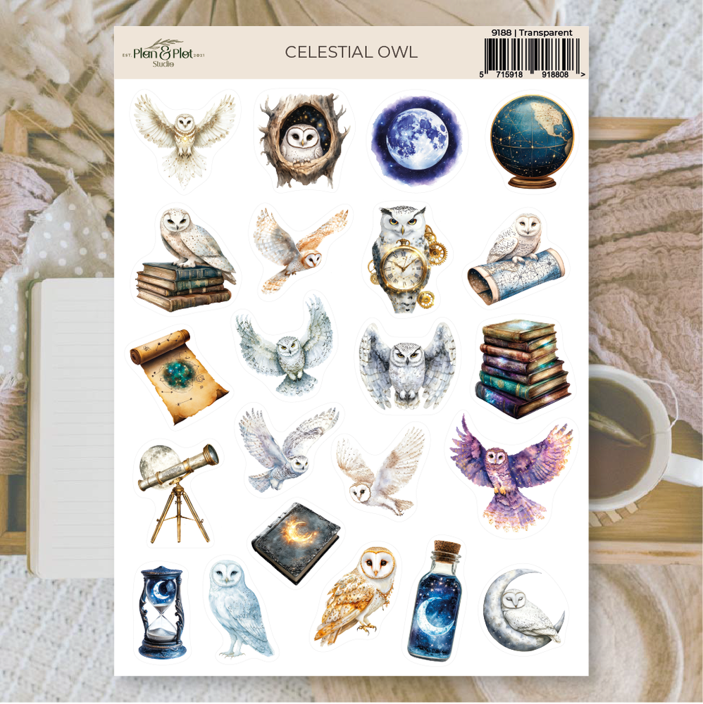 Plan & Plot Studio Celestial Owl Stickers (9188)