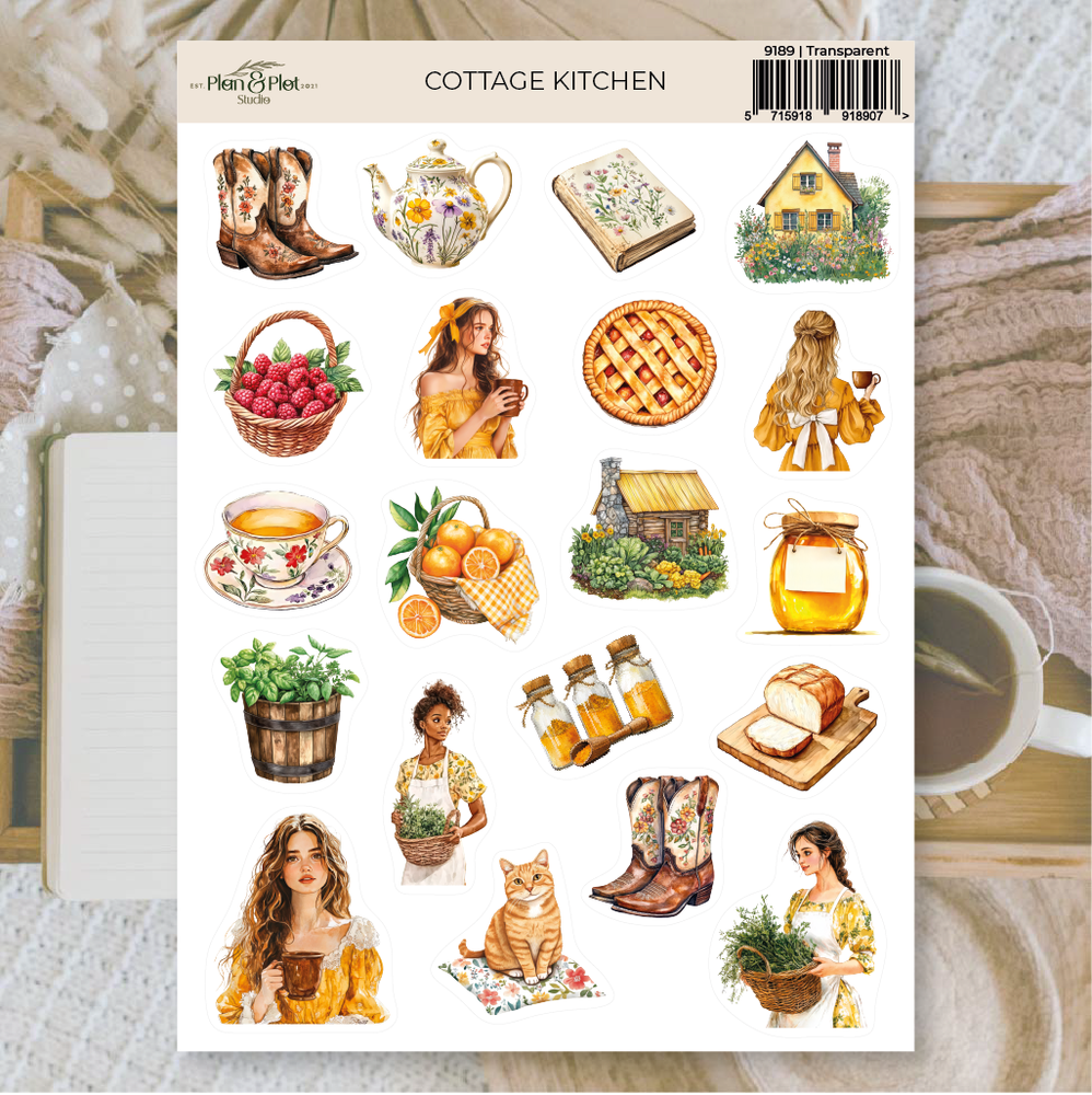 Plan & Plot Studio Cottage Kitchen Stickers (9189)