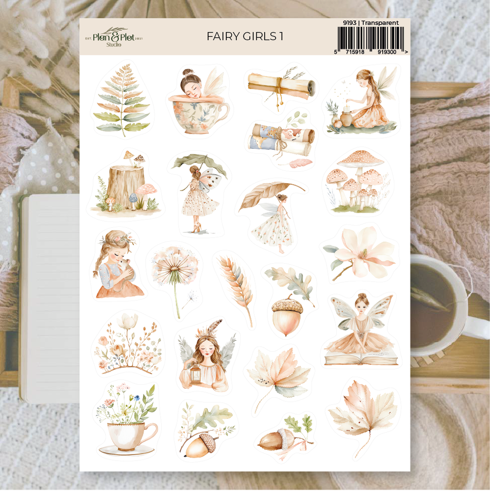 Plan & Plot Studio Fairy Girls 1 Stickers (9193)