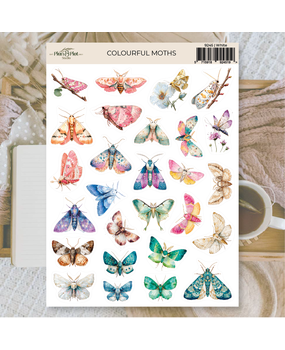 Plan & Plot Studio Colourful Moths Stickers (9245)