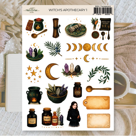 Plan & Plot Studio Witch's Apothecary 1 Stickers (9252)