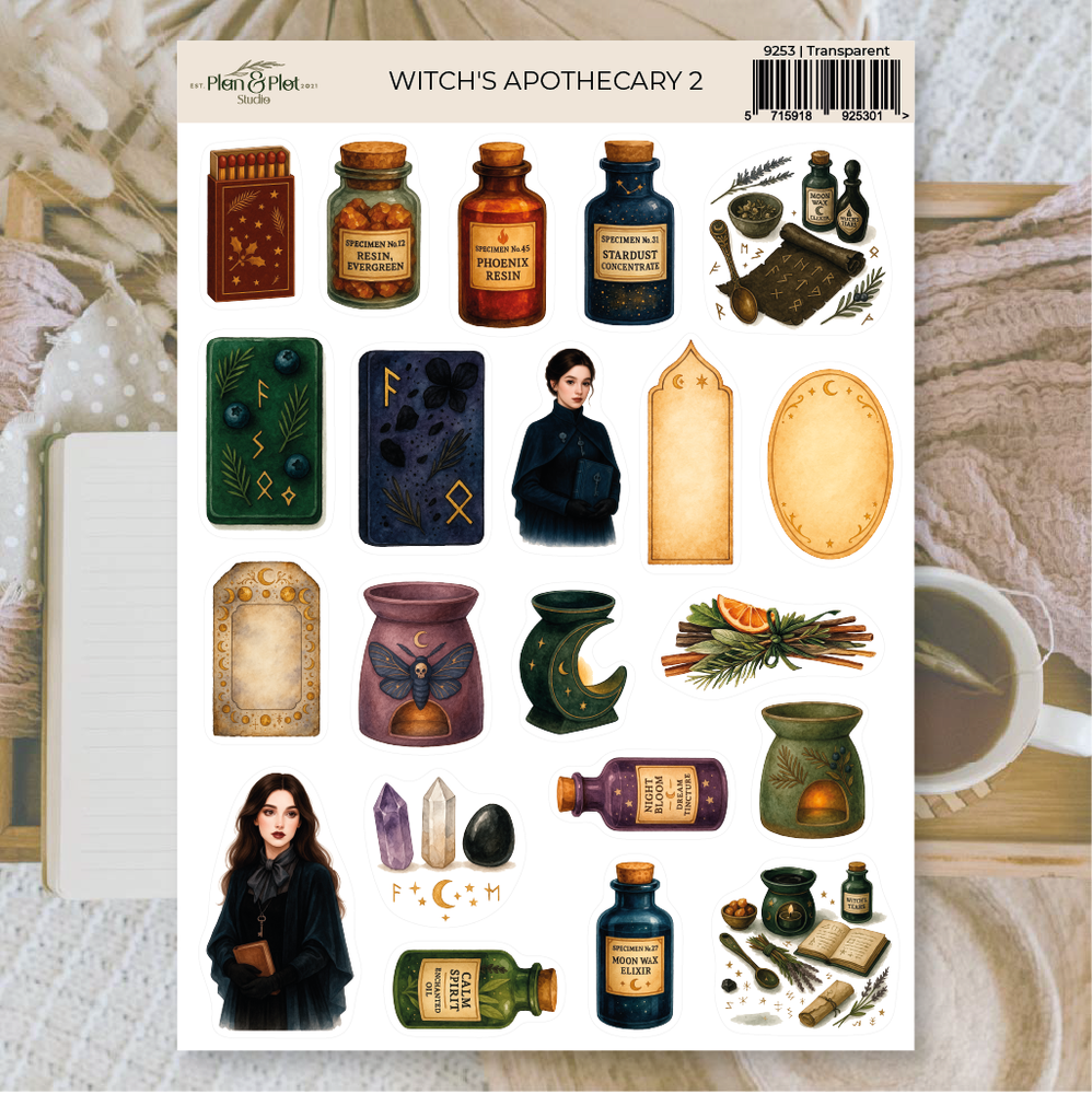 Plan & Plot Studio Witch's Apothecary 2 Stickers (9253)