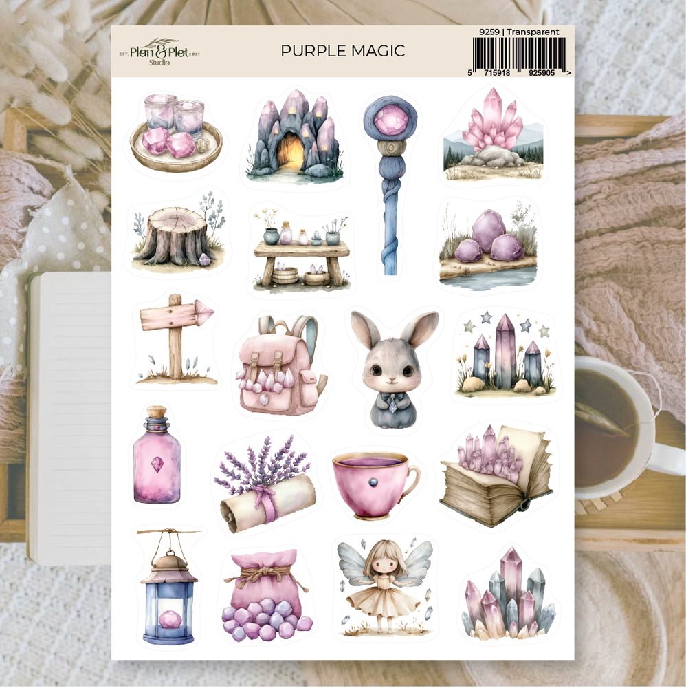 Plan & Plot Studio Purple Magic Stickers (9259)