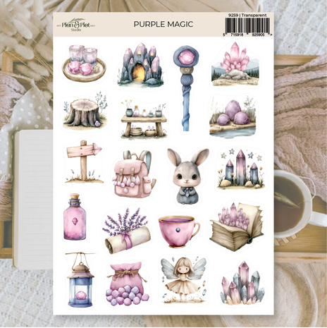 Plan & Plot Studio Purple Magic Stickers (9259)