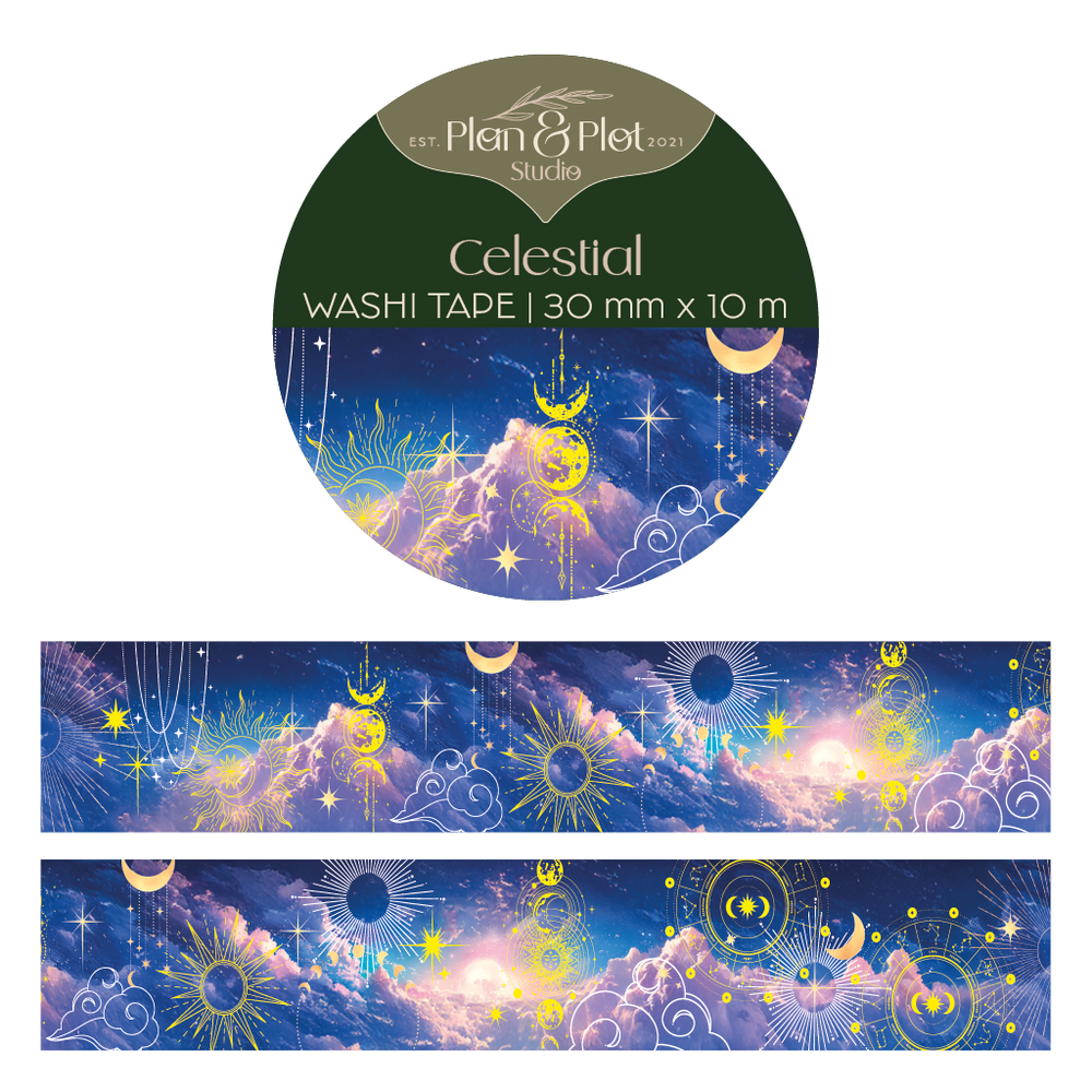 Plan & Plot Studio Celestial Washi Tape 30mm (WT156)