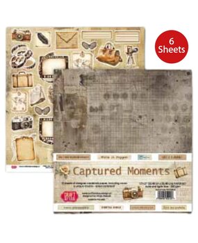 Craft & You Captured Moments 12x12 Inch Paper Pack (6pcs) (CPS-CM30-6)