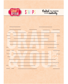 Craft & You Clear Stamp Lined Paper (CS057)