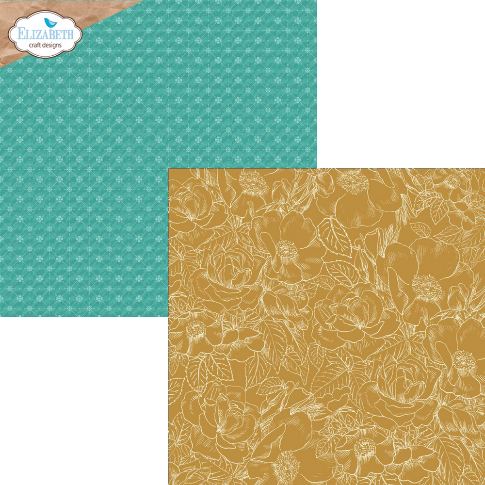 Elizabeth Craft Designs Delightful Discovery 12x12 Inch Patterned Cardstock (C041)