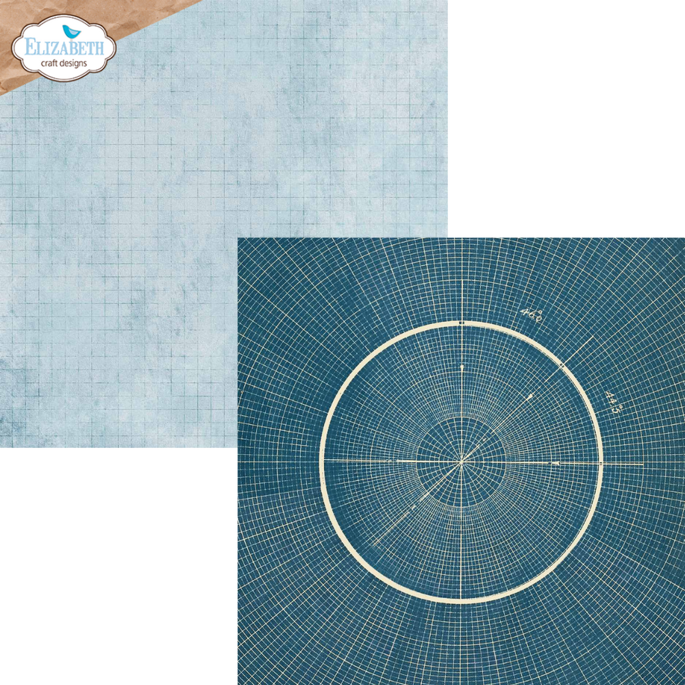 Elizabeth Craft Designs Delightful Discovery 12x12 Inch Patterned Cardstock (C041)