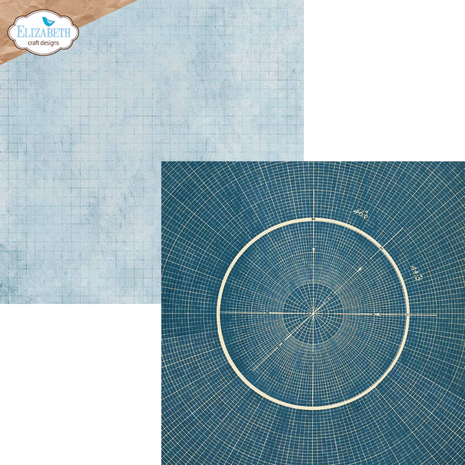 Elizabeth Craft Designs Delightful Discovery 12x12 Inch Patterned Cardstock (C041)