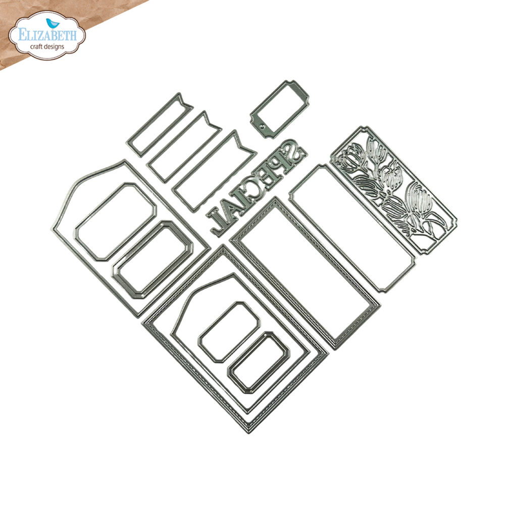 Elizabeth Craft Designs Delightful Discovery Dies Pocket Page Inserts 1 (2335)