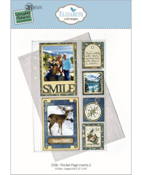 Elizabeth Craft Designs Delightful Discovery Dies Pocket Page Inserts 2 (2336)