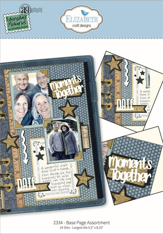 Elizabeth Craft Designs Delightful Discovery Dies Base Page Assortment (2334)