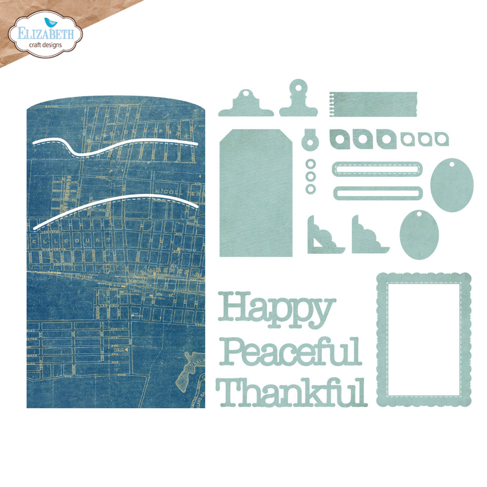 Elizabeth Craft Designs Delightful Discovery Dies Slot Pocket (2338)