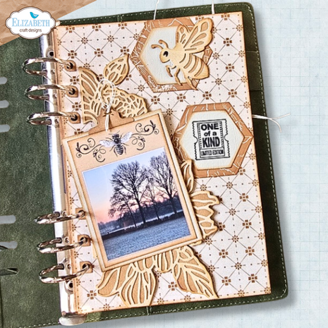 Elizabeth Craft Designs Delightful Discovery Dies Bee and Flower Accents (2339)