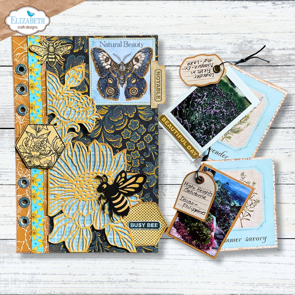Elizabeth Craft Designs Delightful Discovery Dies Bee and Flower Accents (2339)