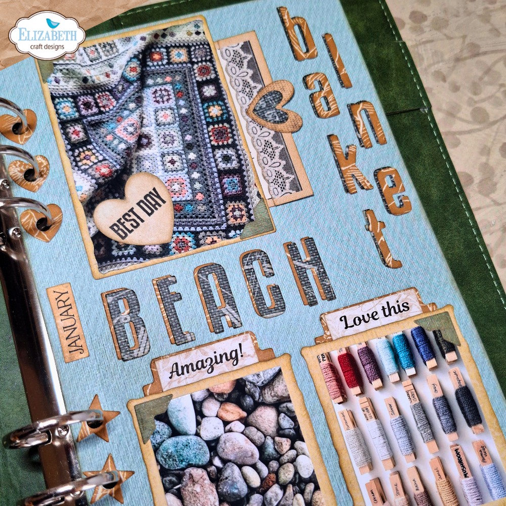 Elizabeth Craft Designs Delightful Discovery Dies all & Bold Alphabet (2341)