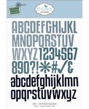 Elizabeth Craft Designs Delightful Discovery Dies all & Bold Alphabet (2341)