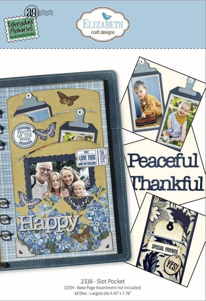 Elizabeth Craft Designs Delightful Discovery Dies Slot Pocket (2338)