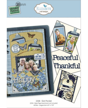 Elizabeth Craft Designs Delightful Discovery Dies Slot Pocket (2338)
